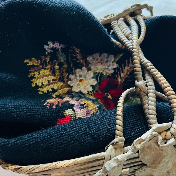 Vintage Handmade Other - 20”x18-1/2” Vintage Needlepoint Canvas.